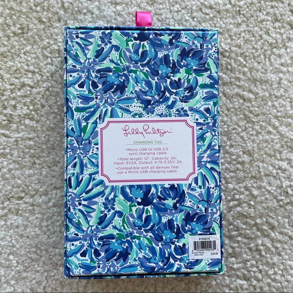 Lilly Pulitzer Charging Tag